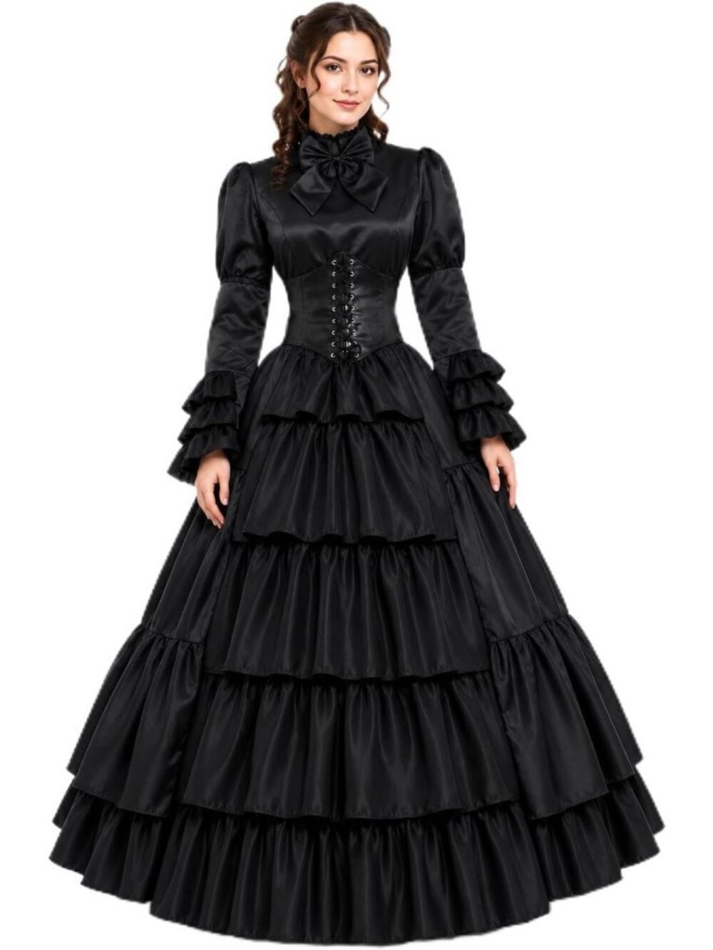Gothic Victorian Rococo Dress Costume for Women | Elegant Vintage Style Outfit